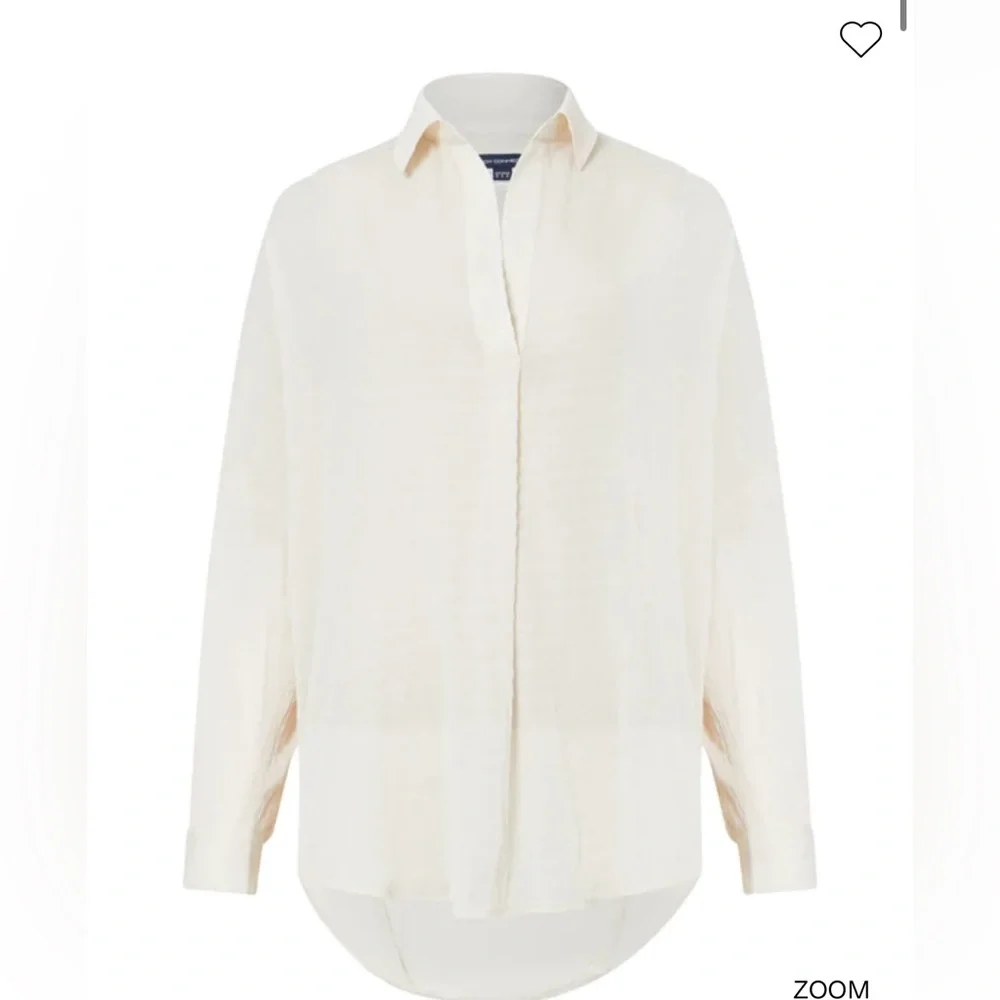 French Connection Rhodes Textured Drape Shirt - Picture 2 of 9